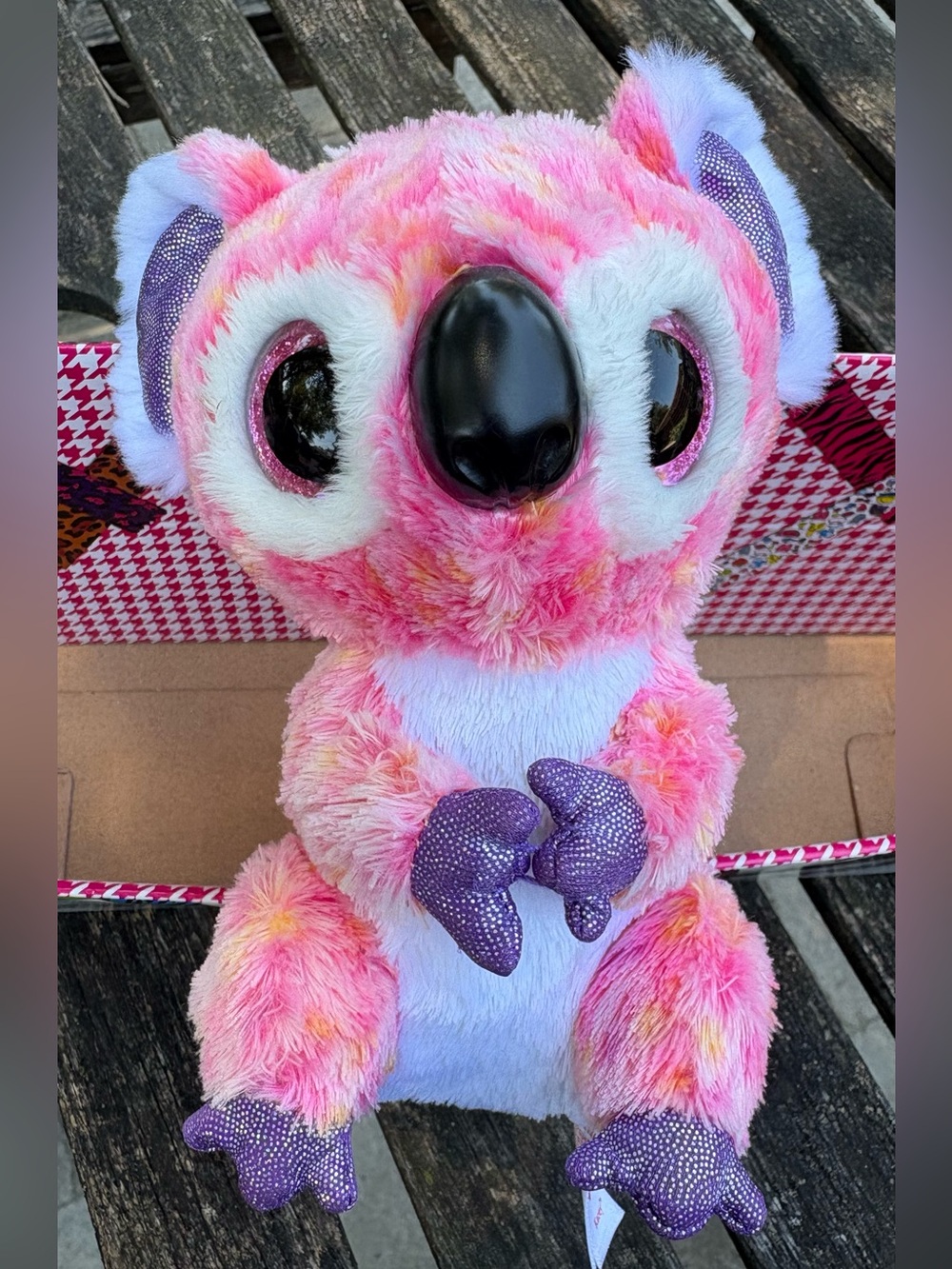 Ty Beanie Boo Kacey Pink Koala
